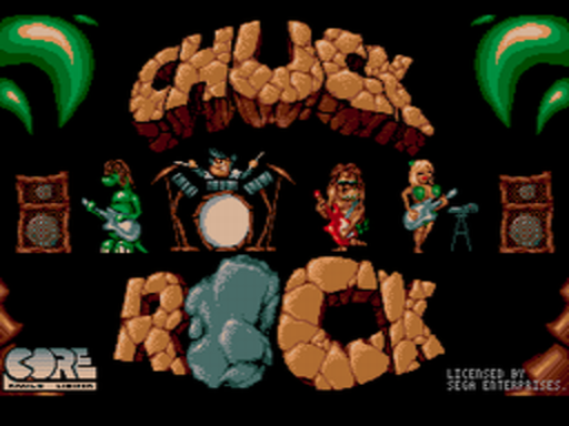 Chuck Rock title screen for Sega CD